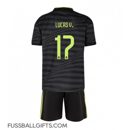 Real Madrid Lucas Vazquez #17 Fußballbekleidung 3rd trikot Kinder 2022-23 Kurzarm (+ kurze hosen)